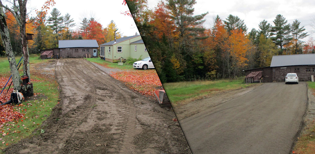 The Gravel Doctor offers gravel driveway and parking lot repair. Our unique system completely and economically removes potholes, ruts, and corrugations from gravel roads, driveways, parking lots, and industrial and municipal locations.